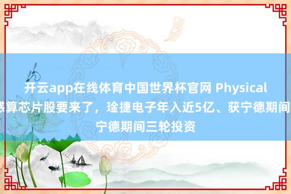 开云app在线体育中国世界杯官网 Physical AI端侧感算芯片股要来了，琻捷电子年入近5亿、获宁德期间三轮投资